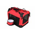 Pet Life Pet Life H3RDXL Red Deluxe 360 Crate with Removable bowl - XL H3RDXL